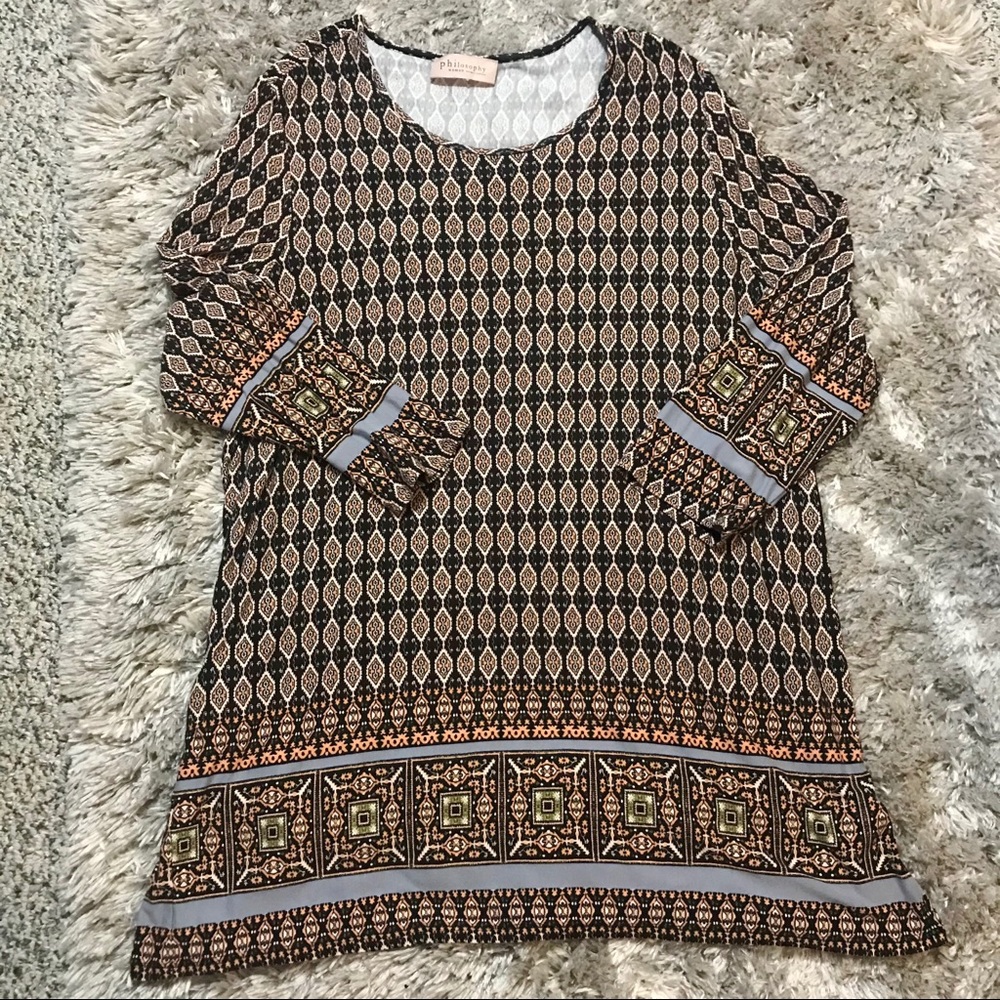 Philosophy Long Blouse Top